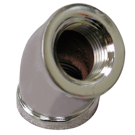 Jones Stephens 1/2in. Chrome Plated Bronze 45Deg. Elbow B50012LF